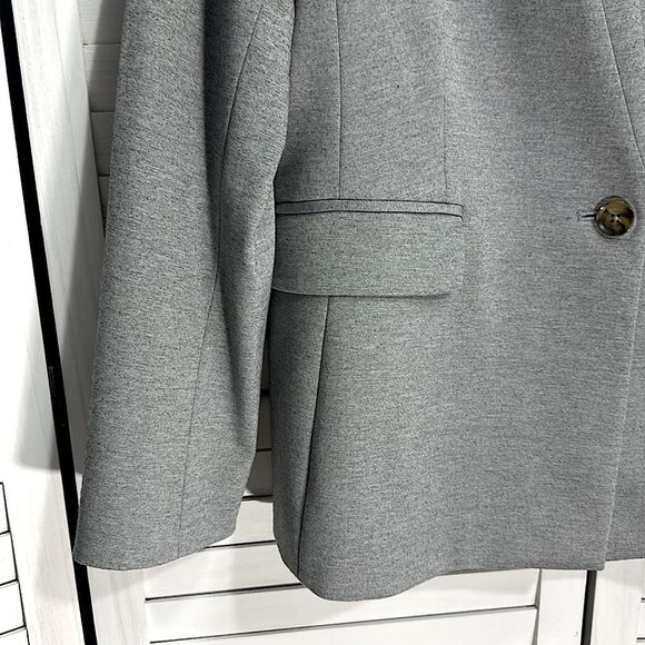 DKNY Blazer Size 16 Jacket Gray Stretch NWOT - Picture 5 of 11
